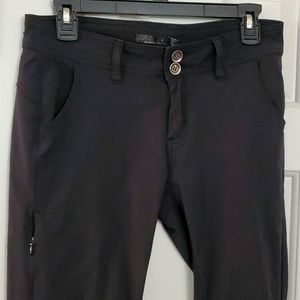 Prana halle black hiking pants, size 4